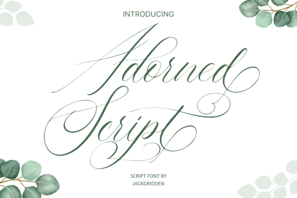 Adorned Script: Elevate Your Brand Typeface