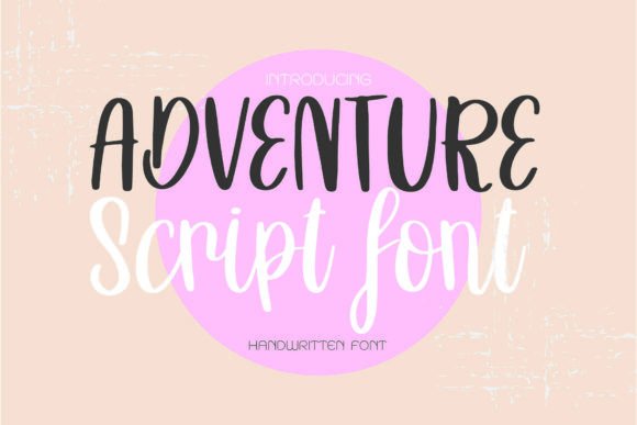 Adventure Script: The Elegant Handwritten Font for Crafters