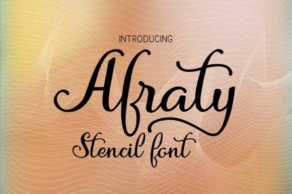 Afraty Stencil: The Script Handwritten Font for Bold Branding