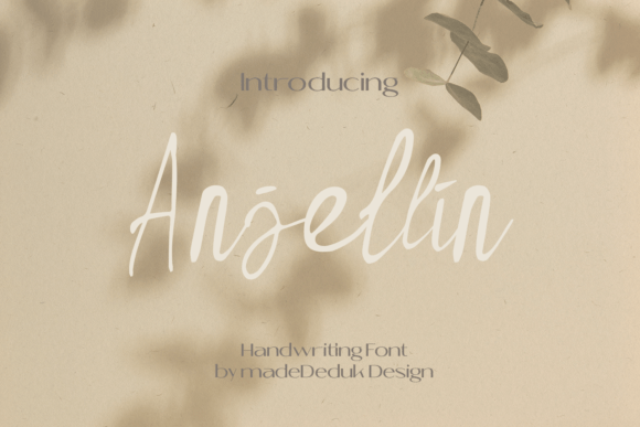 Anjellin Script Font for Small Business Branding