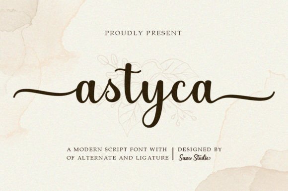 Astyca Script: A Romantic Typeface for Makers