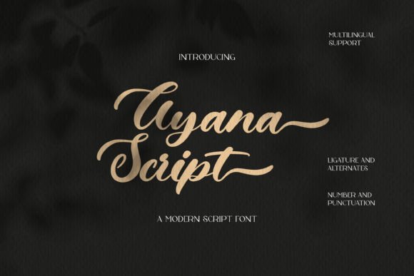 Ayana Script: Elegant Typeface for Editorial Design
