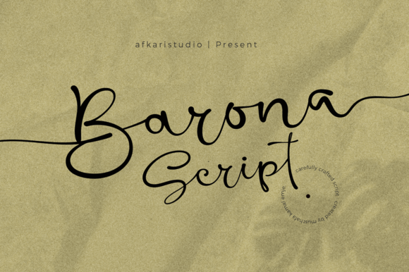 Barona Script: A Timeless Typeface for Digital Elegance