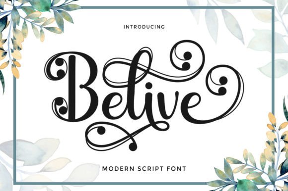 Belive Script: A Typeface for Elegant Editorial Design
