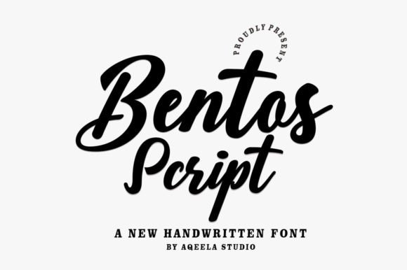 Bentos Script Font for Handmade Branding