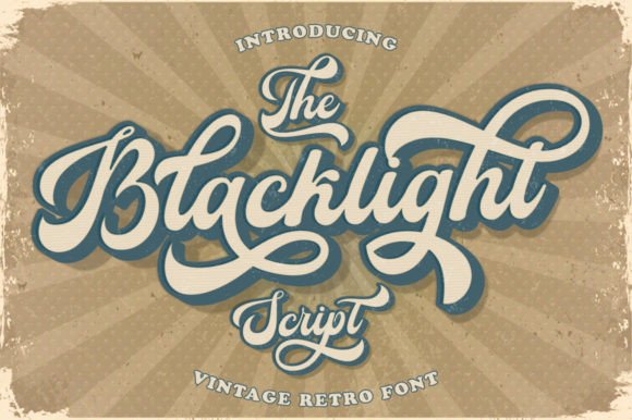 Blacklight Script: A Retro Typeface for Modern Brands