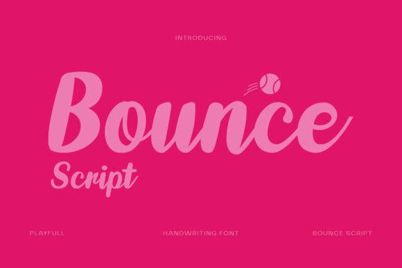 Bounce Script: A Playful Typeface for Branding