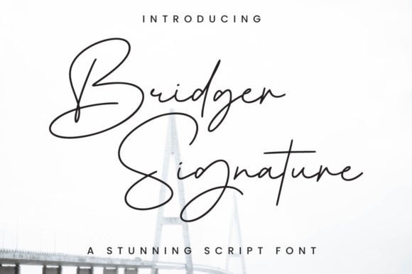 Bridger Signature Font for Modern Web Design