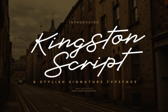 Kingston Script Typeface for Elegant Branding