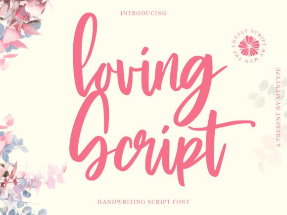 Loving Script Typeface for Modern Web Design