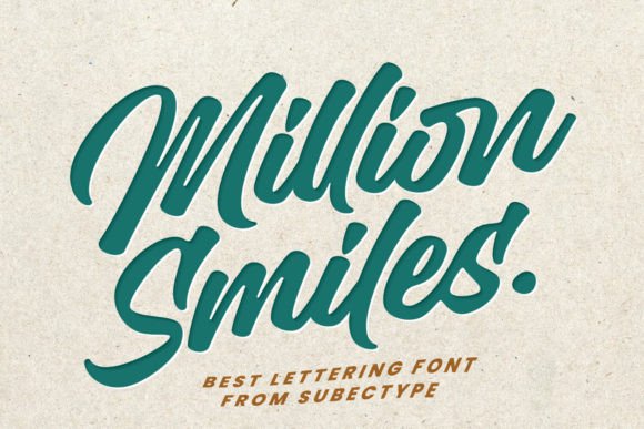 Million Smiles: The Bold Script Font for Marketers