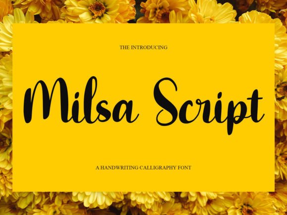 Milsa Script: Elegant Handwriting Font for Designers