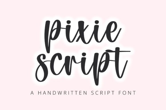 Pixie Script Font for Small Business Branding