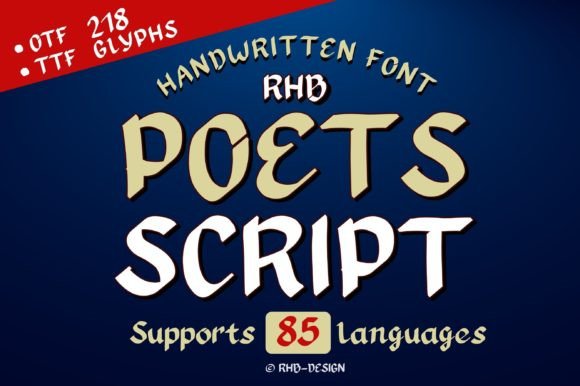 Poets Script: A Modern Handwritten Typeface for Branding