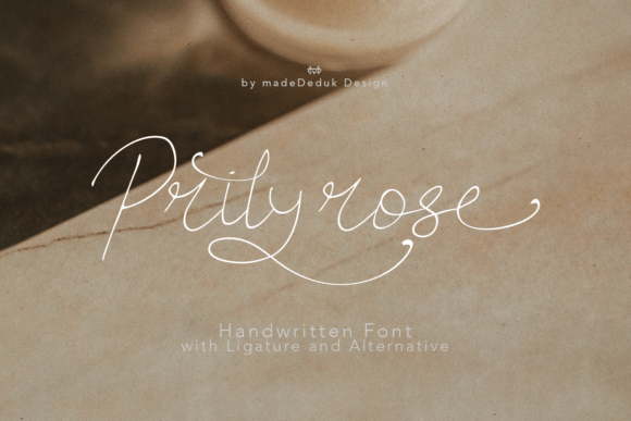 Prilyrose Script Font for Elegant Business Branding