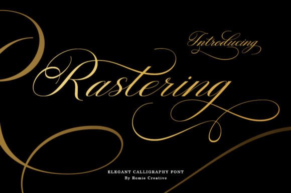 Rastering: The Elegant Script Font for Makers