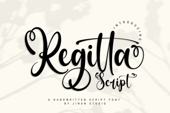 Regitta Script Font for Elegant Craft Designs