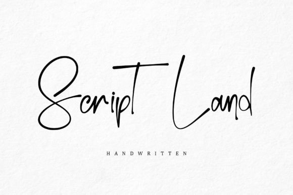 Script Land: A Romantic Handwritten Typeface for Branding