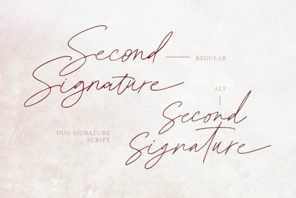 Second Signature - Duo Script Typeface Review