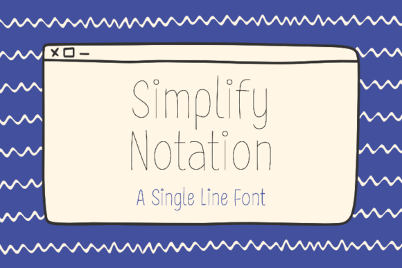 Simplify Notation: A Modern Script Font for Web Design
