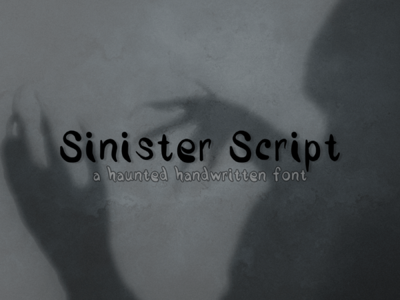 Sinister Script Font for Horror Editorial Design