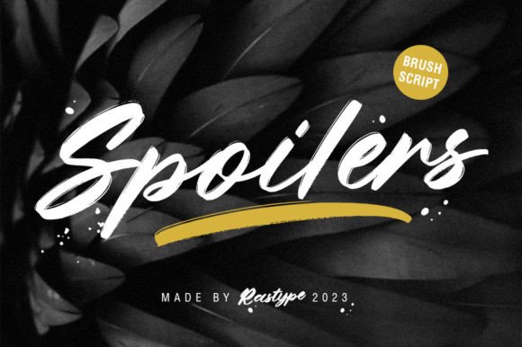 Spoilers Script Font for Handmade Branding