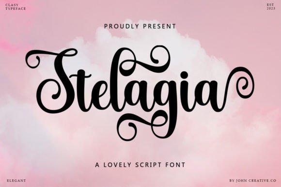 Stelagia Script: A Timeless Typeface for Makers