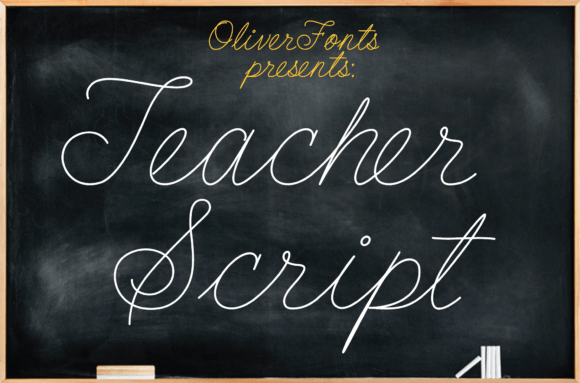 Teacher Script Font for Elegant Handmade Branding