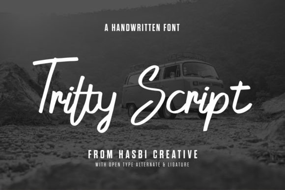 Tritty Script: A Friendly Typeface for Modern Editorial Design